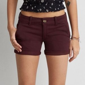 NWT AEO Twill X Midi short